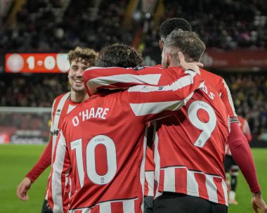 Sheffield United players celebrate Danny Ings of Sheffield United opening goal during the Sky Bet Championship match Sheffield United vs Norwich City at Bramall Lane, Sheffield, United Kingdom, 9th December 2025 