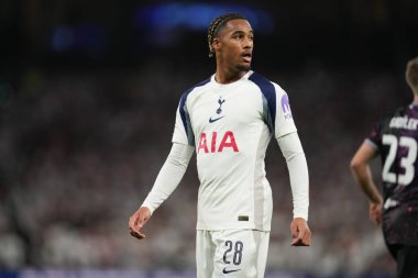 Tottenham Hotspur 'dan Wilson Odobert UEFA Şampiyonlar Ligi Maçı sırasında Tottenham Hotspur' a karşı Slavia Prag, Tottenham Hotspur Stadyumu, Londra, 9 Aralık 2025 