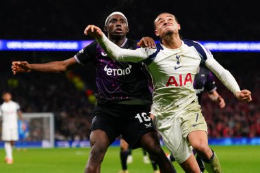 UEFA Şampiyonlar Ligi Maçı sırasında Tottenham Hotspur, Slavia Prag 'a karşı Tottenham Hotspur Stadyumu, Londra, 9 Aralık 2025 