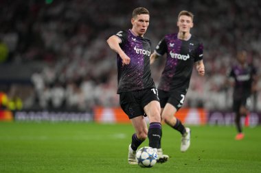 UEFA Şampiyonlar Ligi Maçı sırasında Slavia Prag 'dan Lukas Provod Tottenham Hotspur' a karşı Tottenham Hotspur Stadyumu, Londra, Birleşik Krallık, 9 Aralık 2025 