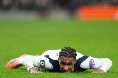 Tottenham Hotspur 'dan Wilson Odobert UEFA Şampiyonlar Ligi Maçı sırasında Tottenham Hotspur' a karşı Slavia Prag, Tottenham Hotspur Stadyumu, Londra, 9 Aralık 2025 