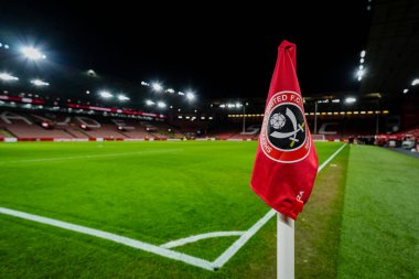 Bramall Lane 'in 9 Aralık 2025' te Bramall Lane, Sheffield, İngiltere 'de oynanan Sheffield United Norwich City maçındaki saha görüntüsü. 