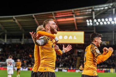 Oliver McBurnie of Hull City celebrates his goal to make it 2-0 during the Sky Bet Championship match Hull City vs Wrexham at MKM Stadium, Hull, United Kingdom, 10th December 2025