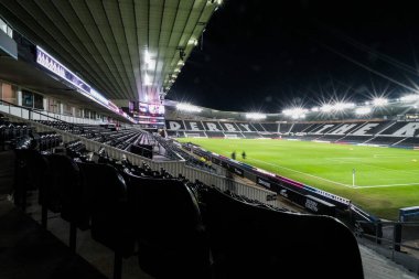 A ground shot of Pride Park Stadium during the Sky Bet Championship match Derby County vs Millwall at Pride Park Stadium, Derby, United Kingdom, 10th December 2025