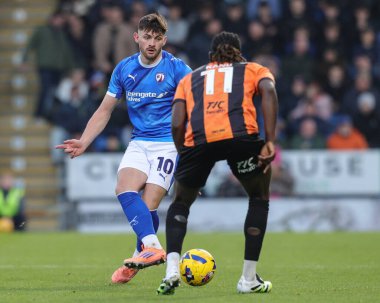 Chesterfield 'den Lee Bonis, 13 Aralık 2025' te İngiltere 'nin Chesterfield kentinde oynanan SMH Group Stadyumu' nda oynanan 2.