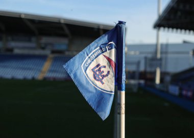 13 Aralık 2025 'te Chesterfield, Chesterfield' daki SMH Group Stadyumu 'nda oynanan Sky Bet 2 karşılaşması öncesinde SMH Group Stadyumu' nun genel görünümü