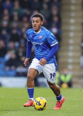 Chesterfield 'den Lewis Gordon, 13 Aralık 2025' te İngiltere 'nin Chesterfield kentinde oynanan SMH Group Stadyumu' nda oynanan 2.