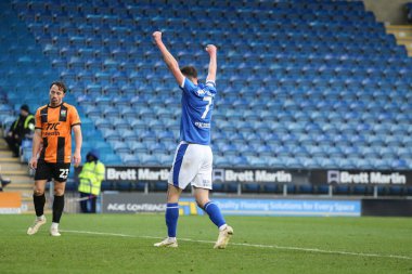 Chesterfield takımından Liam Mandeville, 13 Aralık 2025 'te İngiltere' nin Chesterfield kentinde oynanan SMH Group Stadyumu 'nda oynanan 2.