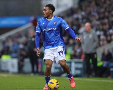 Chesterfield 'dan Lewis Gordon, 13 Aralık 2025' te İngiltere 'nin Chesterfield şehrinde oynanan SMH Group Stadyumu' nda oynanan 2.