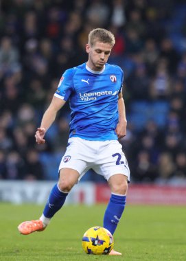 Chesterfield 'dan Ronan Darcy, 13 Aralık 2025' te İngiltere 'nin Chesterfield kentinde oynanan SMH Group Stadyumu' nda oynanan 2.