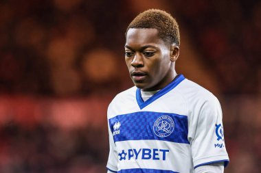 Queens Park Rangers takımından Karamoko Dembele, Middlesbrough - Queens Park Rangers maçı sırasında Riverside Stadyumu, Middlesbrough, Birleşik Krallık, 13 Aralık 2025