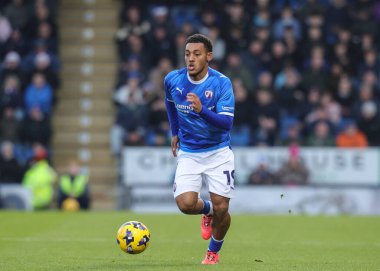 Chesterfield 'den Lewis Gordon, 13 Aralık 2025' te İngiltere 'nin Chesterfield kentinde oynanan SMH Group Stadyumu' nda oynanan 2.