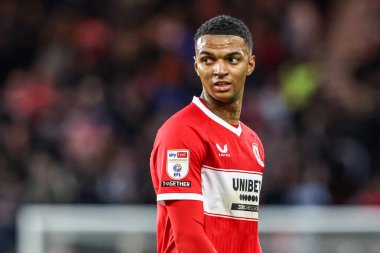 Morgan Whittaker of Middlesbrough during the Sky Bet Championship match Middlesbrough vs Queens Park Rangers at Riverside Stadium, Middlesbrough, United Kingdom, 13th December 2025