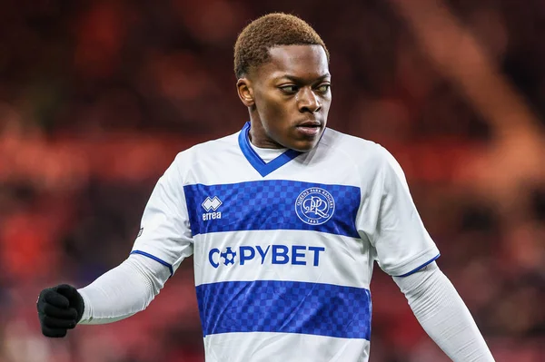 Queens Park Rangers takımından Karamoko Dembele, Middlesbrough - Queens Park Rangers maçı sırasında Riverside Stadyumu, Middlesbrough, Birleşik Krallık, 13 Aralık 2025