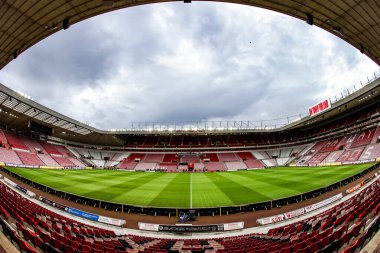 Premier Lig karşılaşması öncesinde Sunderland - Newcastle United Stadyumu, Sunderland, İngiltere, 14 Aralık 2025