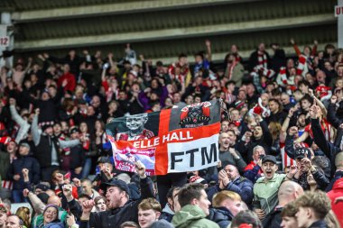 Sunderland taraftarları zaferi 14 Aralık 2025 'te İngiltere' nin Sunderland-Newcastle United stadyumunda oynanan Premier League karşılaşmasında kutladılar.