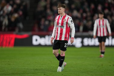Keane Lewis-Potter of Brentford during the Premier League match Brentford vs Leeds United at The Gtech Community Stadium, London, United Kingdom, 14th December 2025