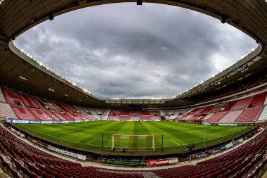 Premier Lig karşılaşması öncesinde Sunderland - Newcastle United Stadyumu, Sunderland, İngiltere, 14 Aralık 2025