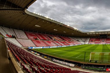 Premier Lig karşılaşması öncesinde Sunderland - Newcastle United Stadyumu, Sunderland, İngiltere, 14 Aralık 2025