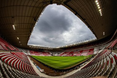 Premier Lig karşılaşması öncesinde Sunderland - Newcastle United Stadyumu, Sunderland, İngiltere, 14 Aralık 2025