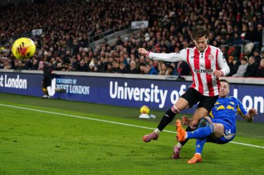 Premier Lig maçı sırasında Brentford, Leeds United 'a karşı Gtech Community Stadyumu, Londra, Birleşik Krallık, 14 Aralık 2025