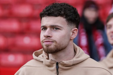 Nottingham Ormanı 'ndan Neco Williams 14 Aralık 2025' te İngiltere 'nin Nottingham Forest-Tottenham Hotspur maçı sırasında geldi.