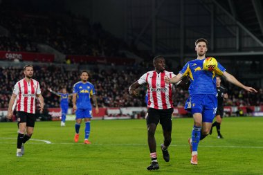 Premier Lig maçı sırasında Brentford, Leeds United 'a karşı Gtech Community Stadyumu, Londra, Birleşik Krallık, 14 Aralık 2025
