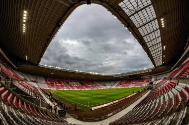 Premier Lig karşılaşması öncesinde Sunderland - Newcastle United Stadyumu, Sunderland, İngiltere, 14 Aralık 2025