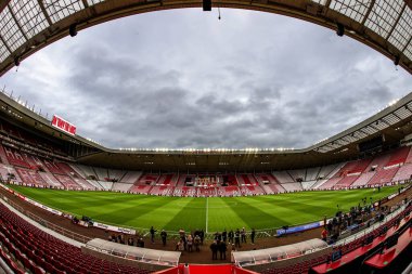 Premier Lig karşılaşması öncesinde Sunderland - Newcastle United Stadyumu, Sunderland, İngiltere, 14 Aralık 2025