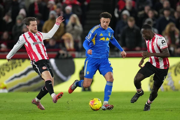 Premier Lig maçı sırasında Brentford, Leeds United 'a karşı Gtech Community Stadyumu, Londra, Birleşik Krallık, 14 Aralık 2025