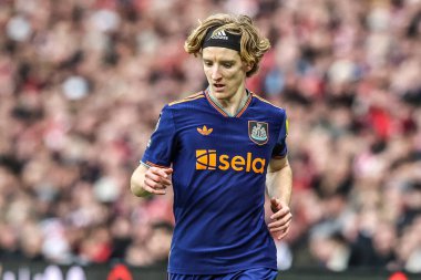 Newcastle United takımından Anthony Gordon, İngiltere 'nin Sunderland-Newcastle United stadyumunda 14 Aralık 2025' te oynanan Premier League karşılaşmasında