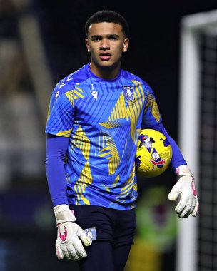 Sheffield 'li Pierce Charles, 15 Aralık 2025' te Sheffield Wednesday - Derby County maçı öncesinde Sheffield, Sheffield, İngiltere