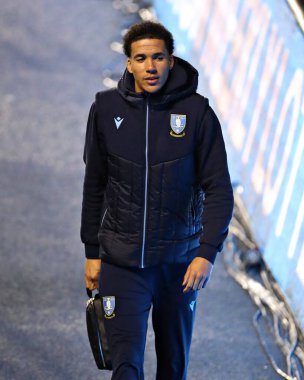 Gabriel Otegbayo of Sheffield Wednesday before the Sky Bet Championship match Sheffield Wednesday vs Derby County at Hillsborough, Sheffield, United Kingdom, 15th December 2025