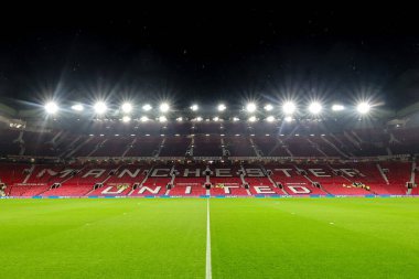 Old Trafford 'un Premier League maçı sırasında Manchester United' a karşı Bournemouth maçının genel görünümü, Old Trafford, Manchester, İngiltere, 15 Aralık 2025