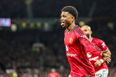 Manchester Untied takımından Amad Diallo, 15 Aralık 2025 'te Old Trafford, Manchester, İngiltere' de oynanan Premier League maçında 1-0 'lık galibiyet golünü kutluyor.