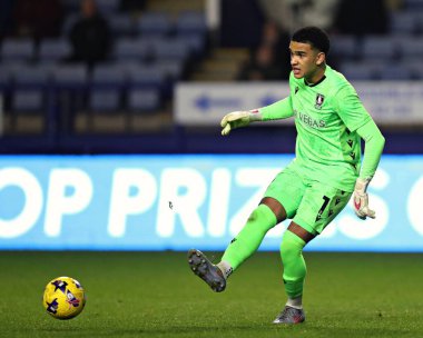 Sheffield 'li Pierce Charles, 15 Aralık 2025' te Sheffield Wednesday - Derby County maçı sırasında Sheffield, Sheffield, İngiltere 'de oynandı.