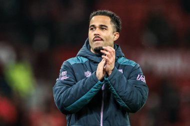 Justin Kluivert of Bournemouth applauds the fans after the game during the Premier League match Manchester United vs Bournemouth at Old Trafford, Manchester, United Kingdom, 15th December 2025