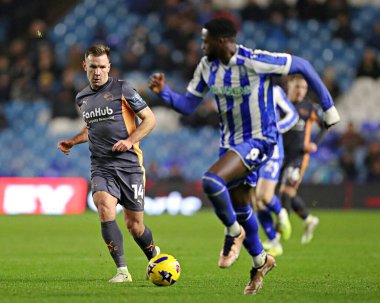 Derby County 'den Andreas Weimann 15 Aralık 2025' te Sheffield Wednesday-Derby County maçı sırasında Hillsborough, Sheffield, Birleşik Krallık 'ta
