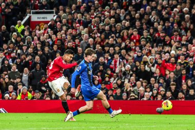 Manchester Untied takımından Casemiro, 15 Aralık 2025 'te Old Trafford, Manchester, İngiltere' de oynanan Premier League maçında gol attı.