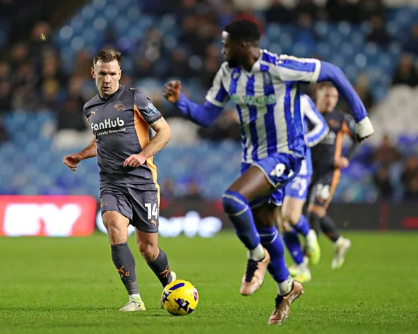 Derby County 'den Andreas Weimann 15 Aralık 2025' te Sheffield Wednesday-Derby County maçı sırasında Hillsborough, Sheffield, Birleşik Krallık 'ta