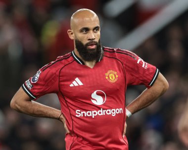 Manchester United ile Bournemouth arasında oynanan Premier League maçında Bryan Mbeumo, Old Trafford, Manchester, İngiltere 'de 15 Aralık 2025