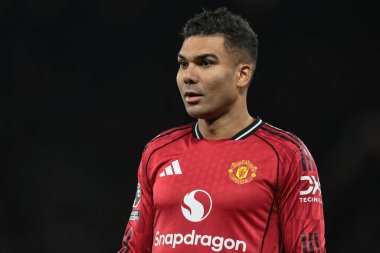 Manchester United 'ın Casemiro' su Manchester United ile Bournemouth maçında Old Trafford, Manchester, İngiltere 'de 15 Aralık 2025