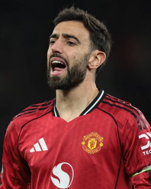 Manchester United 'ın 15 Aralık 2025' te Old Trafford, Manchester, İngiltere 'de oynadığı Premier League maçında Bruno Fernandes ile Bournemouth karşı karşıya geldi.