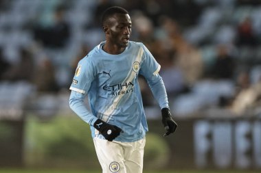 Manchester City 'den Mahamadou Sangare Premier League Uluslararası Kupası maçında Manchester City, Manchester, İngiltere Joie Stadyumu' nda Real Madrid 'e karşı, 16 Aralık 2025