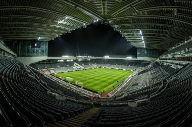 Carabao Kupası çeyrek final maçı öncesinde St. James 's Park, Newcastle, İngiltere, 17 Aralık 2025' te Newcastle United ile Fulham maçının genel görünümü