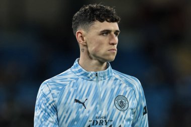 Manchester City 'den Phil Foden 17 Aralık 2025 tarihinde Etihad Stadyumu' nda Manchester City ile Brentford arasındaki Carabao Kupası çeyrek final maçında