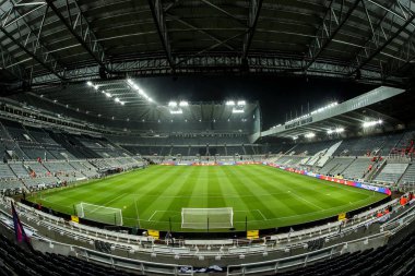 Carabao Kupası çeyrek final maçı öncesinde St. James 's Park, Newcastle, İngiltere, 17 Aralık 2025' te Newcastle United ile Fulham maçının genel görünümü