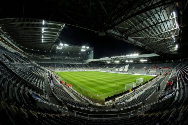 Carabao Kupası çeyrek final maçı öncesinde St. James 's Park, Newcastle, İngiltere, 17 Aralık 2025' te Newcastle United ile Fulham maçının genel görünümü