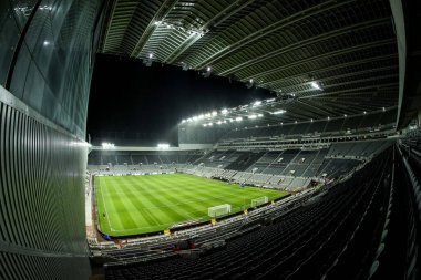 Carabao Kupası çeyrek final maçı öncesinde St. James 's Park, Newcastle, İngiltere, 17 Aralık 2025' te Newcastle United ile Fulham maçının genel görünümü