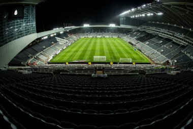 Carabao Kupası çeyrek final maçı öncesinde St. James 's Park, Newcastle, İngiltere, 17 Aralık 2025' te Newcastle United ile Fulham maçının genel görünümü